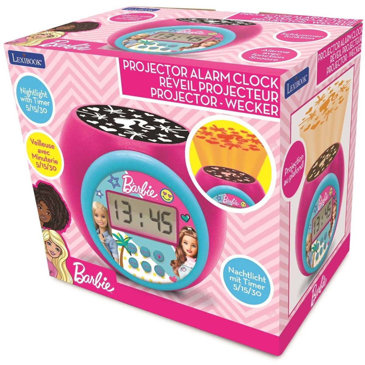 Lexibook Budík s projektorem Barbie