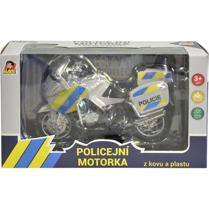 Motorka policejní kovová CZ 18 cm