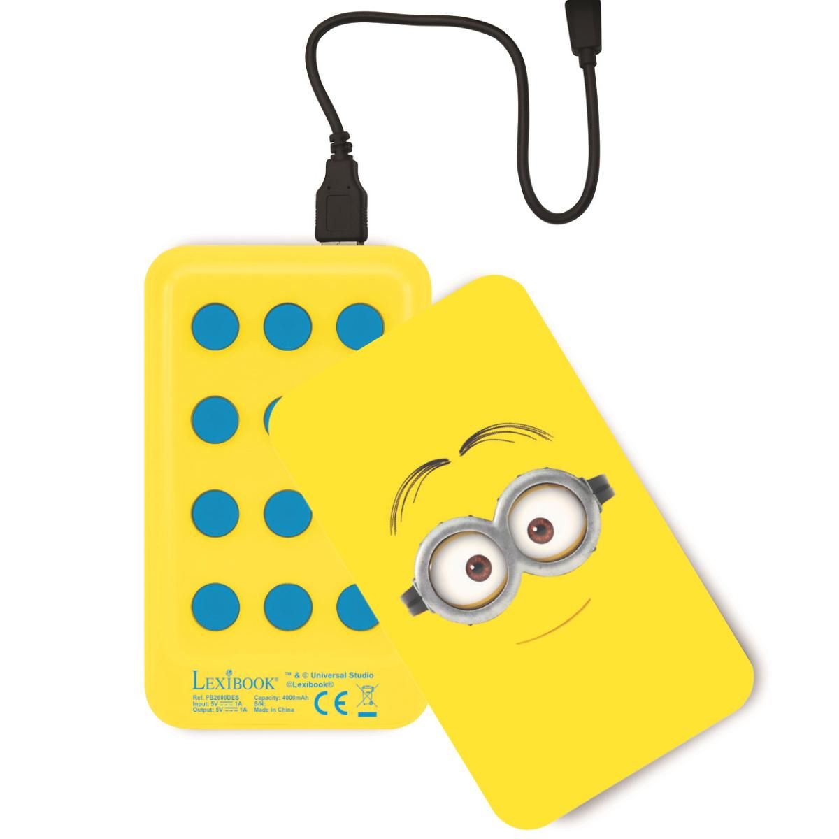 Lexibook Power banka Mimoni 4 000 mAh s přísavkami