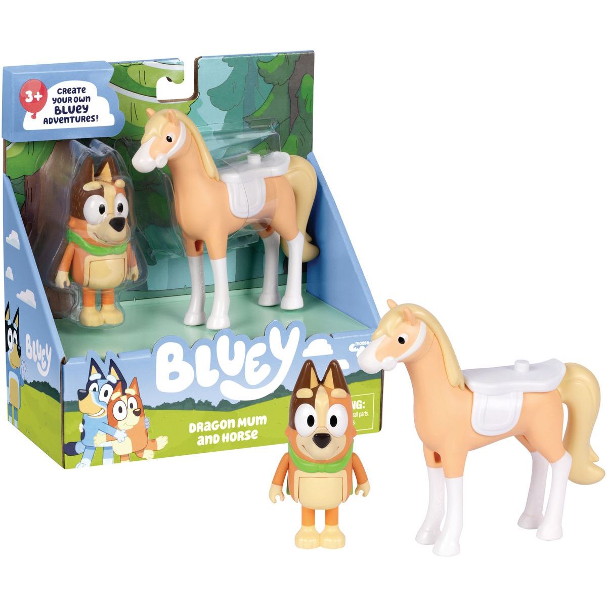 TM Toys Bluey Chilli a kůň Dragon Sada 2 figurek