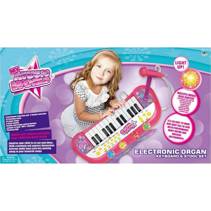Piáno na baterie se stojanem a s mikrofonem