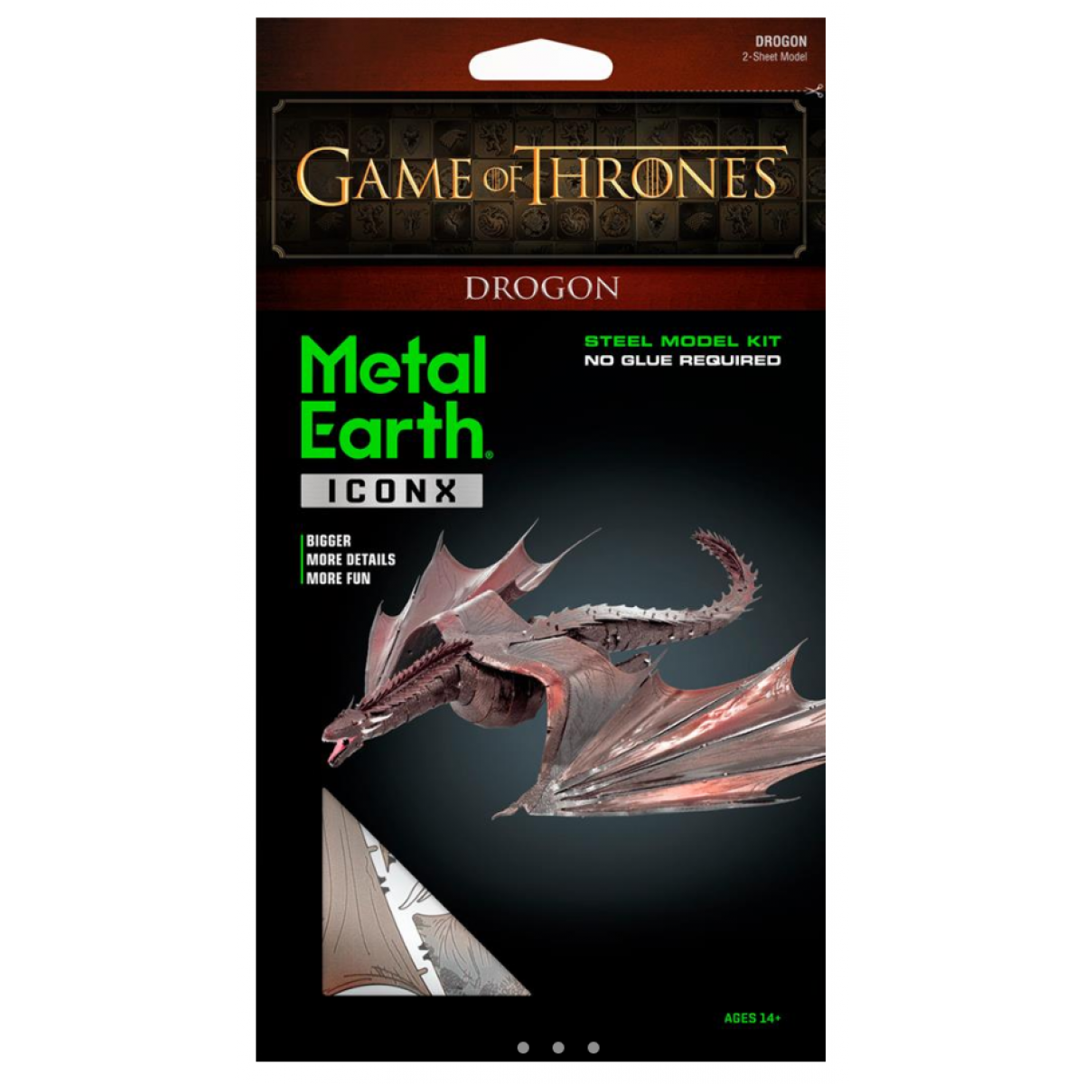 Metal Earth 3D Puzzle Hra o trůny Drak 56 dílků