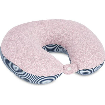 Spokey Cuddly Dětský cestovní polštářek a plyšová hračka 2 v 1 Hrošík 30 cm