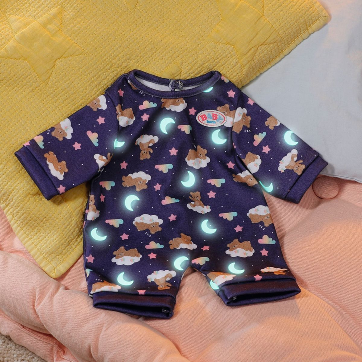 BABY born Teddy ve svítícím pyžamku