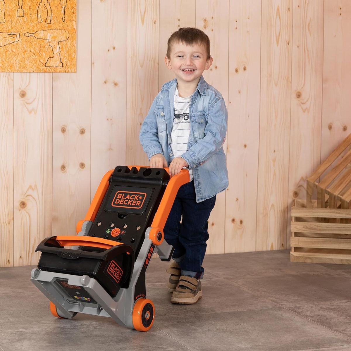 Smoby Black & Decker Dílenský vozík