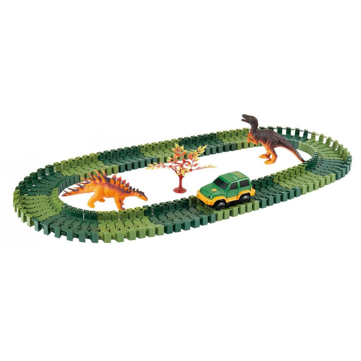 Mustar Variabilní dráha s dinosaury 100 dílů
