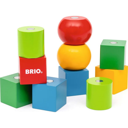 BRIO 30435 Magnetické dřevěné kostky