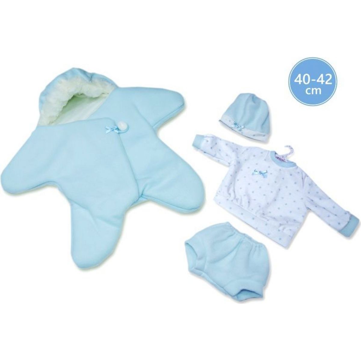 Llorens M740-37 obleček pro panenku miminko New born velikosti 40-42 cm