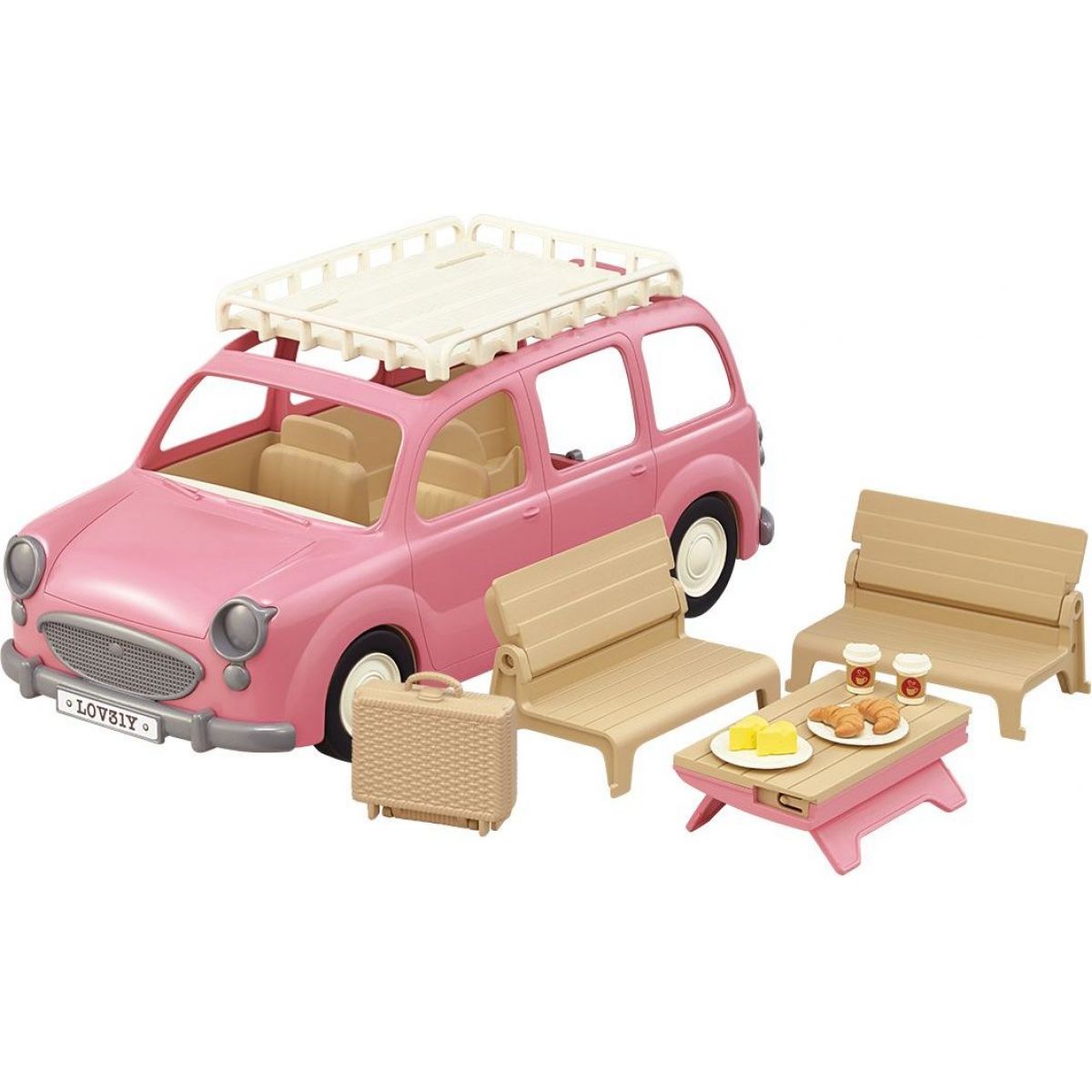 Sylvanian Families Rodinné auto růžové Van