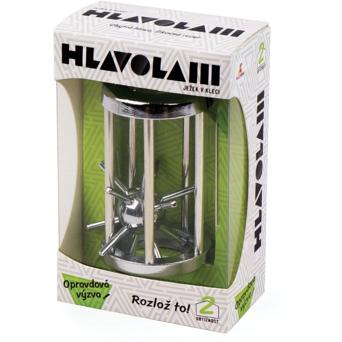 Alltoys Kovový hlavolam Ježek v kleci