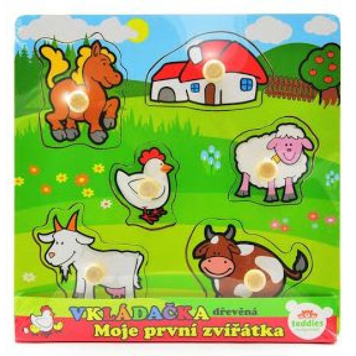 Teddies Vkládačka Moje první zvířátka
