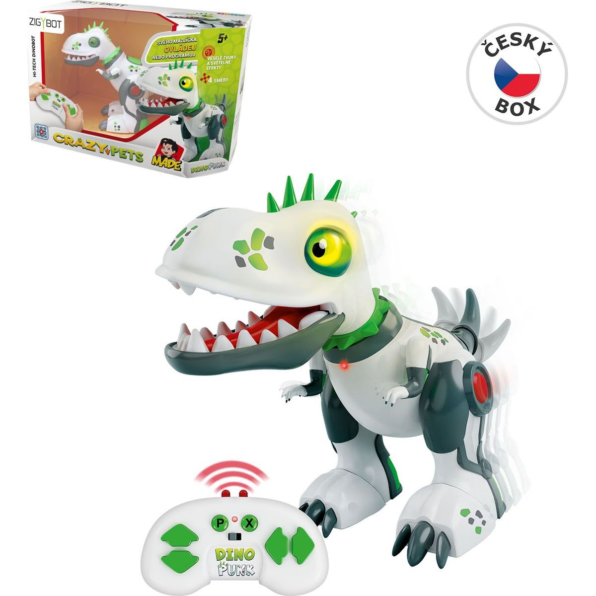 MaDe Robot Dino Punk na ovládání