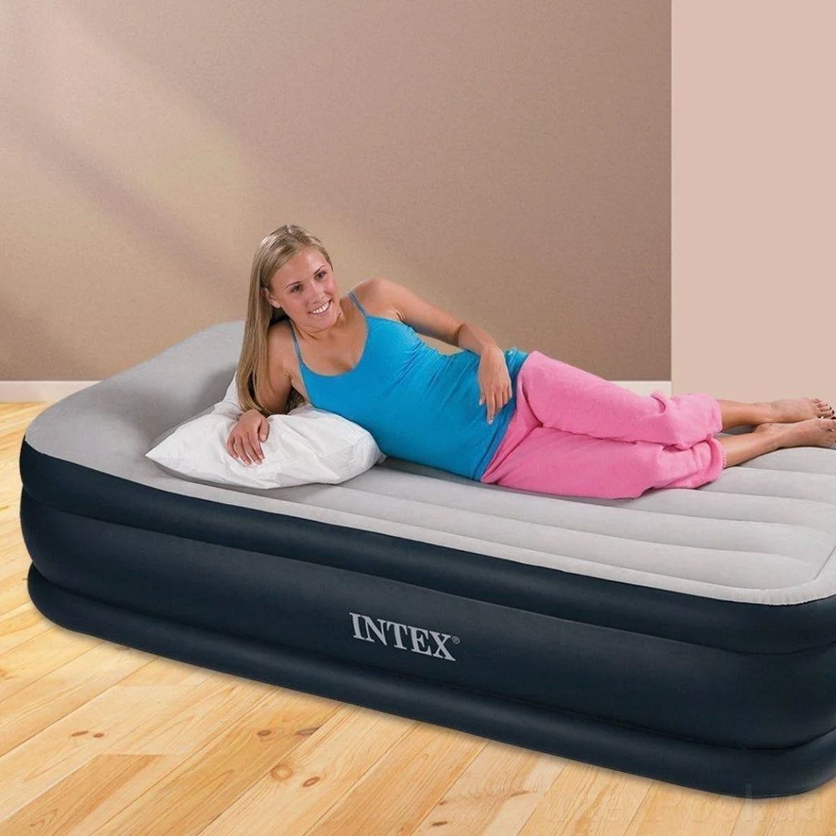 Intex 64132ND Nafukovací matrace Twin Deluxe 99 x 191 x 42 cm - Poškozený obal