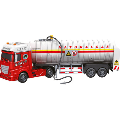 Sparkys CITY SERVICE CAR - 1:12 - Tahač s cisternou na zemní plyn (se zvukem a světly)