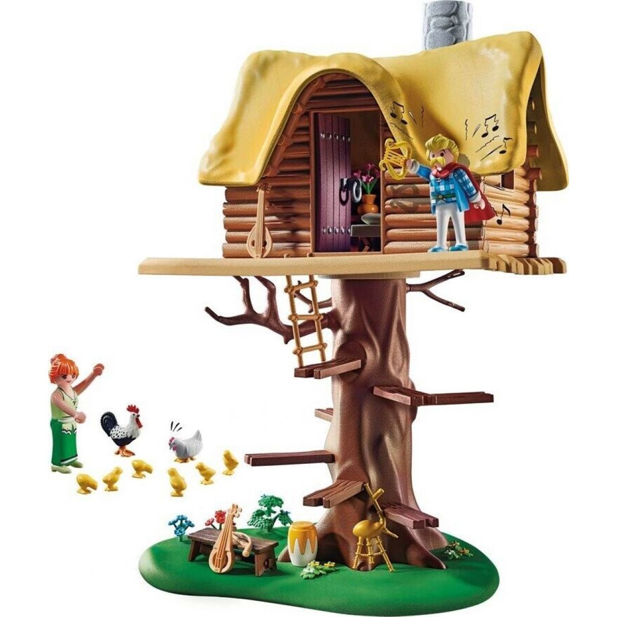 PLAYMOBIL® 71016 Asterix Trubadix a dům na stromě