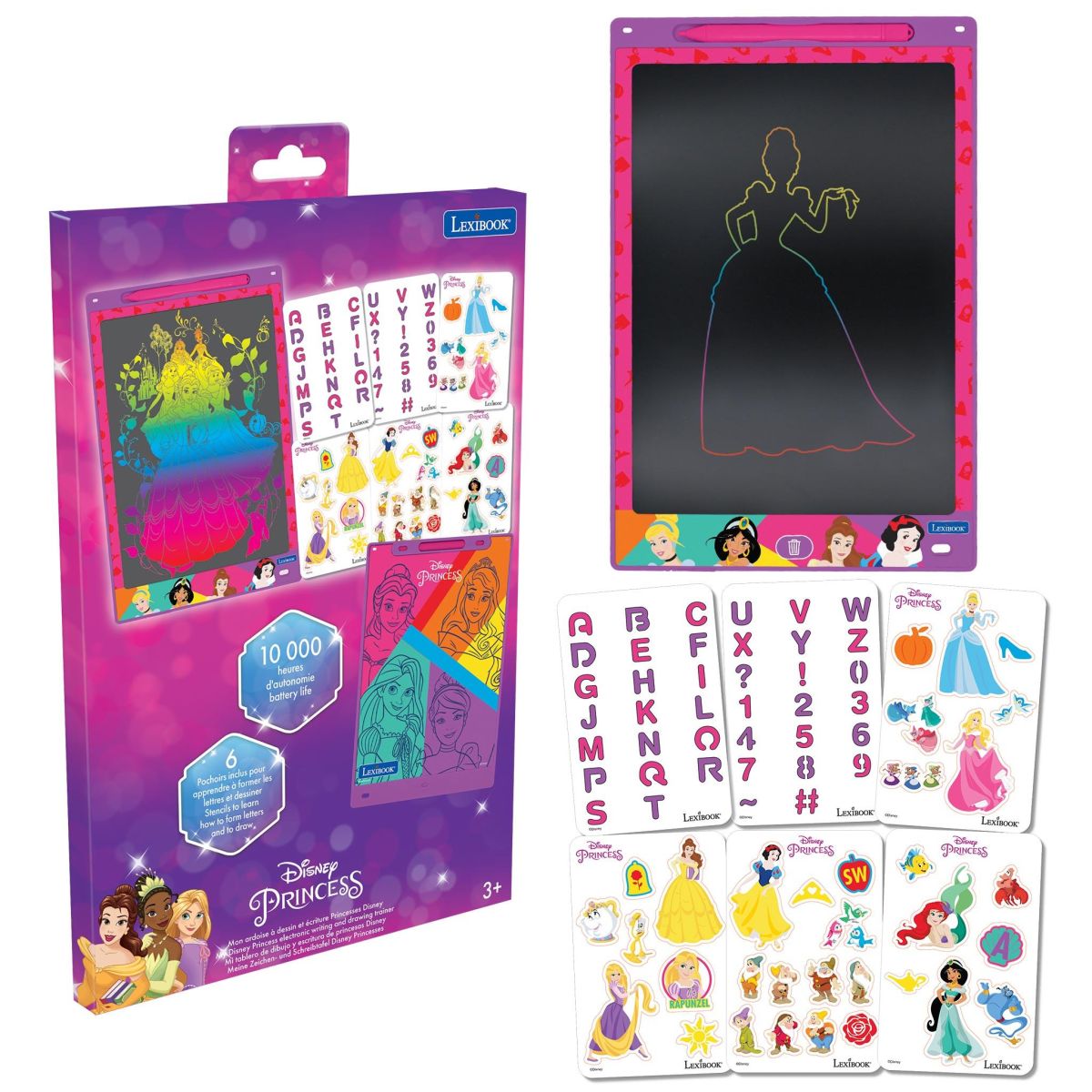 Lexibook Kreslicí tablet Disney princezny s E-inkem