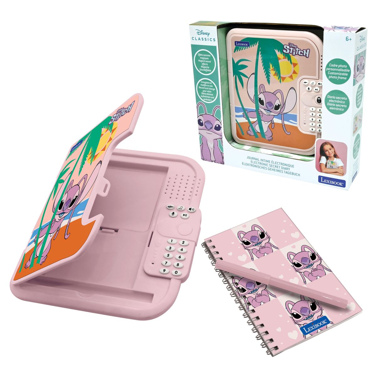 Lexibook Elektronický tajný deník Stitch Angel