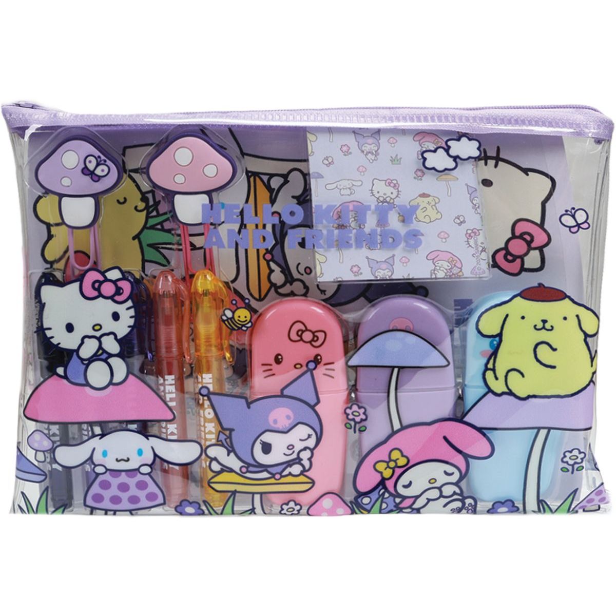 Bluesky Hello Kitty a přátelé Školní set velký Mushroom