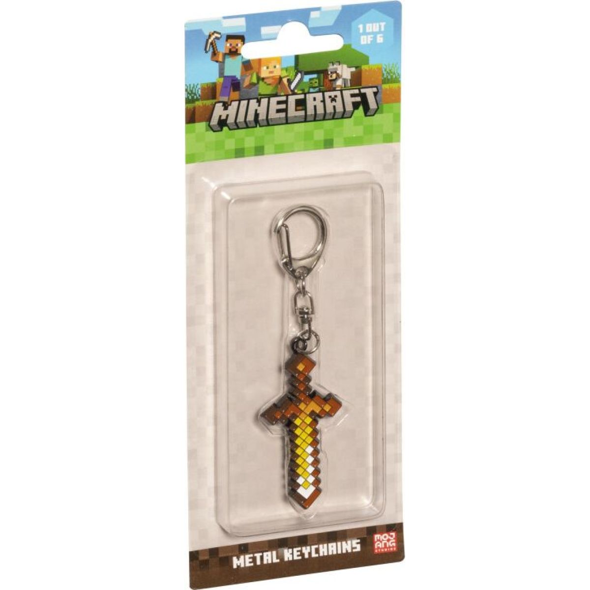 Minecraft kovový přívěšek meč