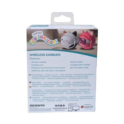 Lazerbuilt Squishmallows Face-change TWS Earbuds - Fifi