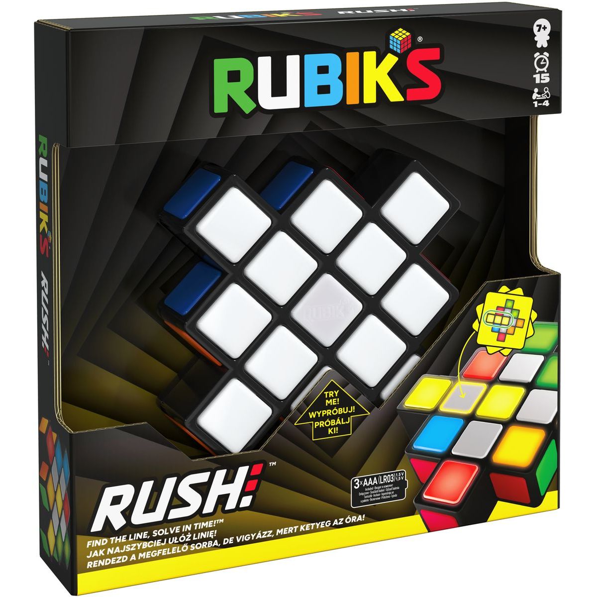 Spin Master Rubikova kostka elektronická hra Tetris rush