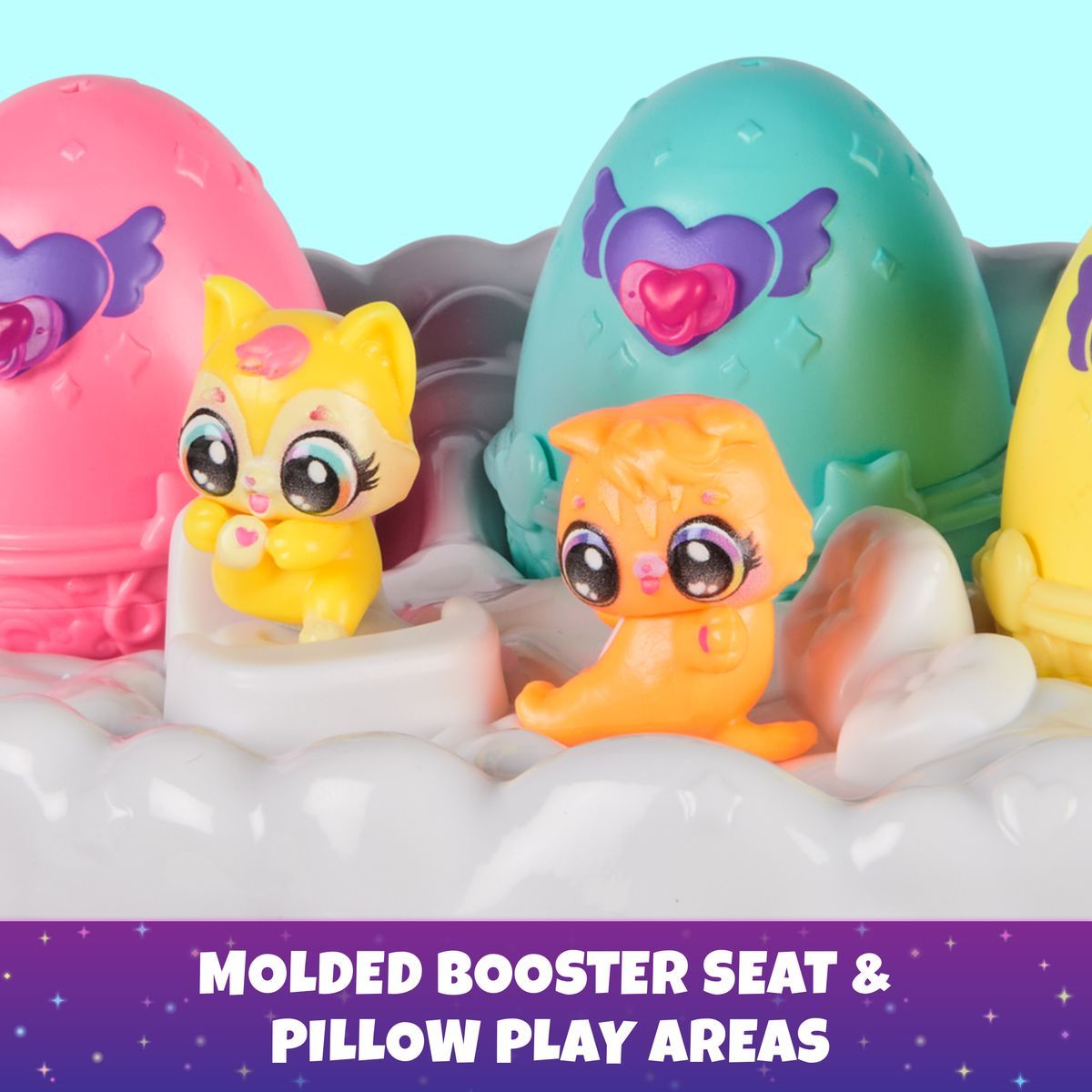 Hatchimals multi balení mráček s neónovou duhou