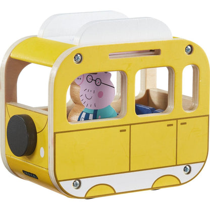 Peppa Pig dřevěný karavan a figurka Tatínek