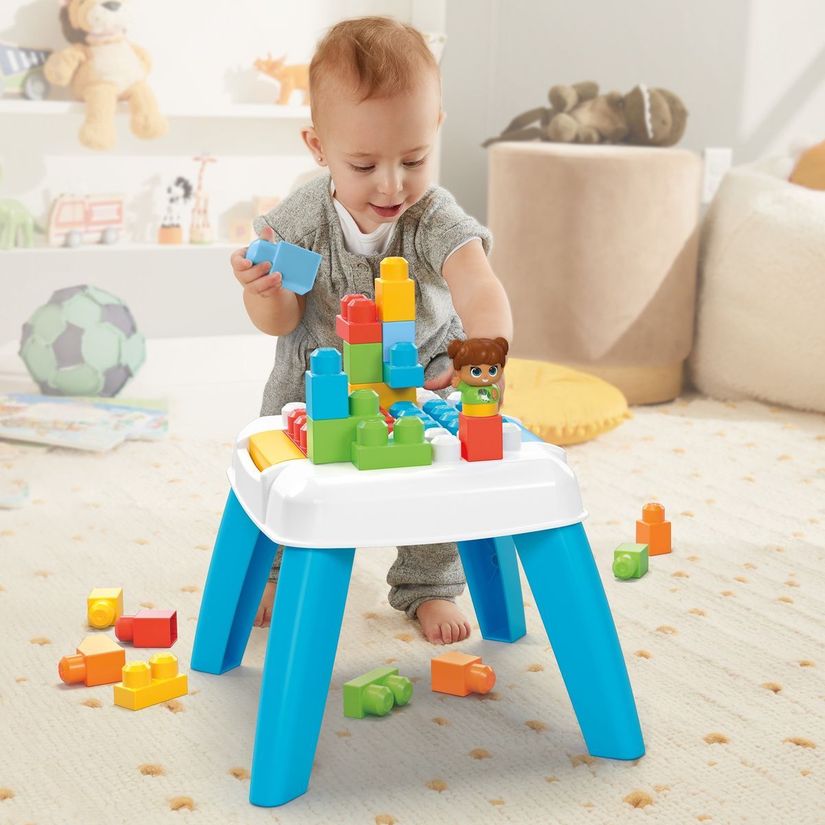 Mega Bloks stoleček postav a rozházej kostky