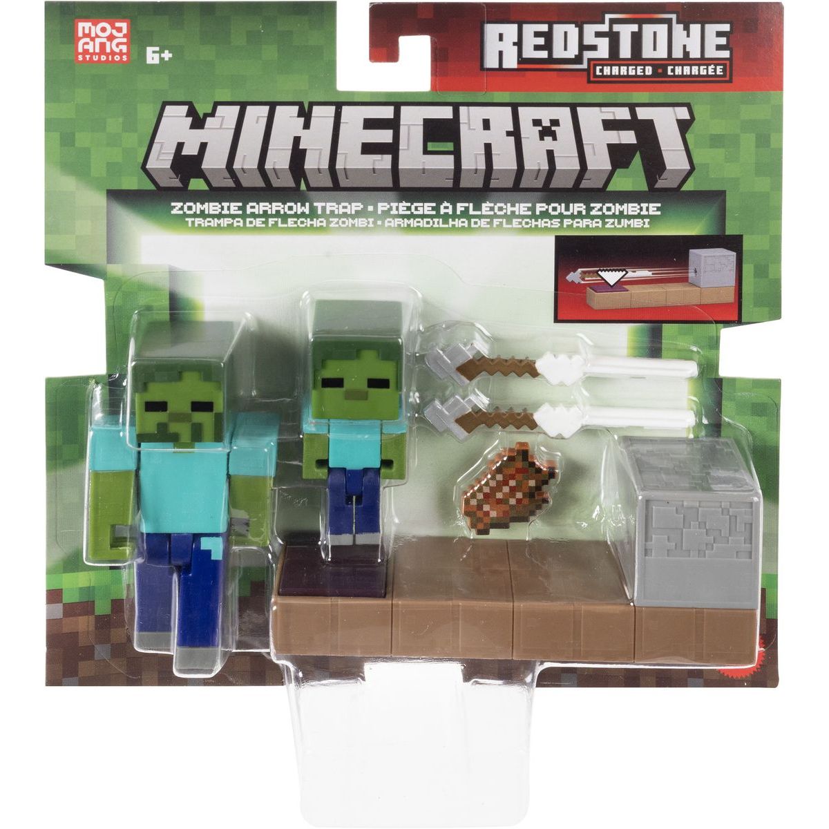 Mattel Minecraft Akční figurka s herními doplňky 8 cm