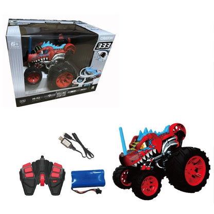 RC 5-kolové kaskadérské auto červené 1 : 16 - Poškozený obal