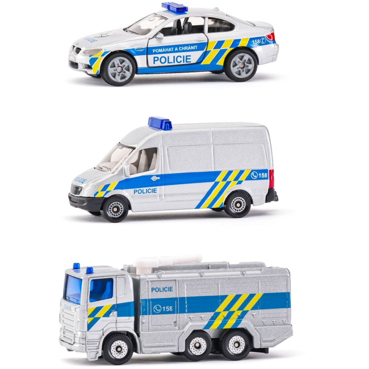 Siku 1043182406100 česká verze Set policejní sada 3 aut