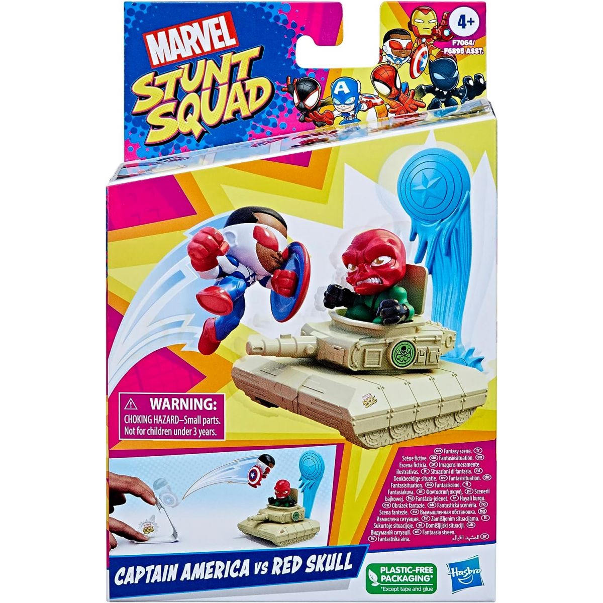 Hasbro Marvel Stunt Squad Hero vs. Villain Captain America vs. Red Skull