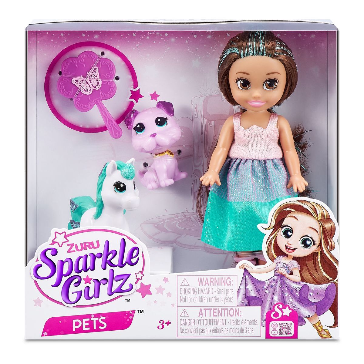 Zuru Panenka Sparklez Girlz se zvířátkem