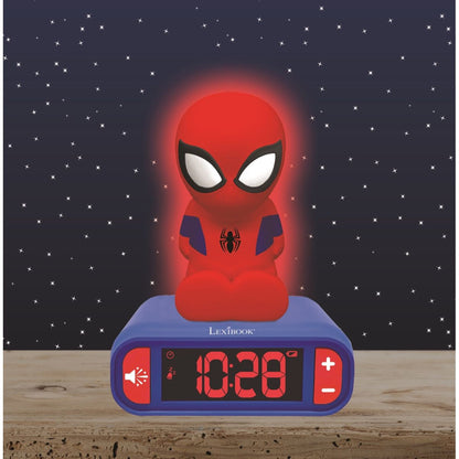 Lexibook Budík Spiderman se svítící figurkou