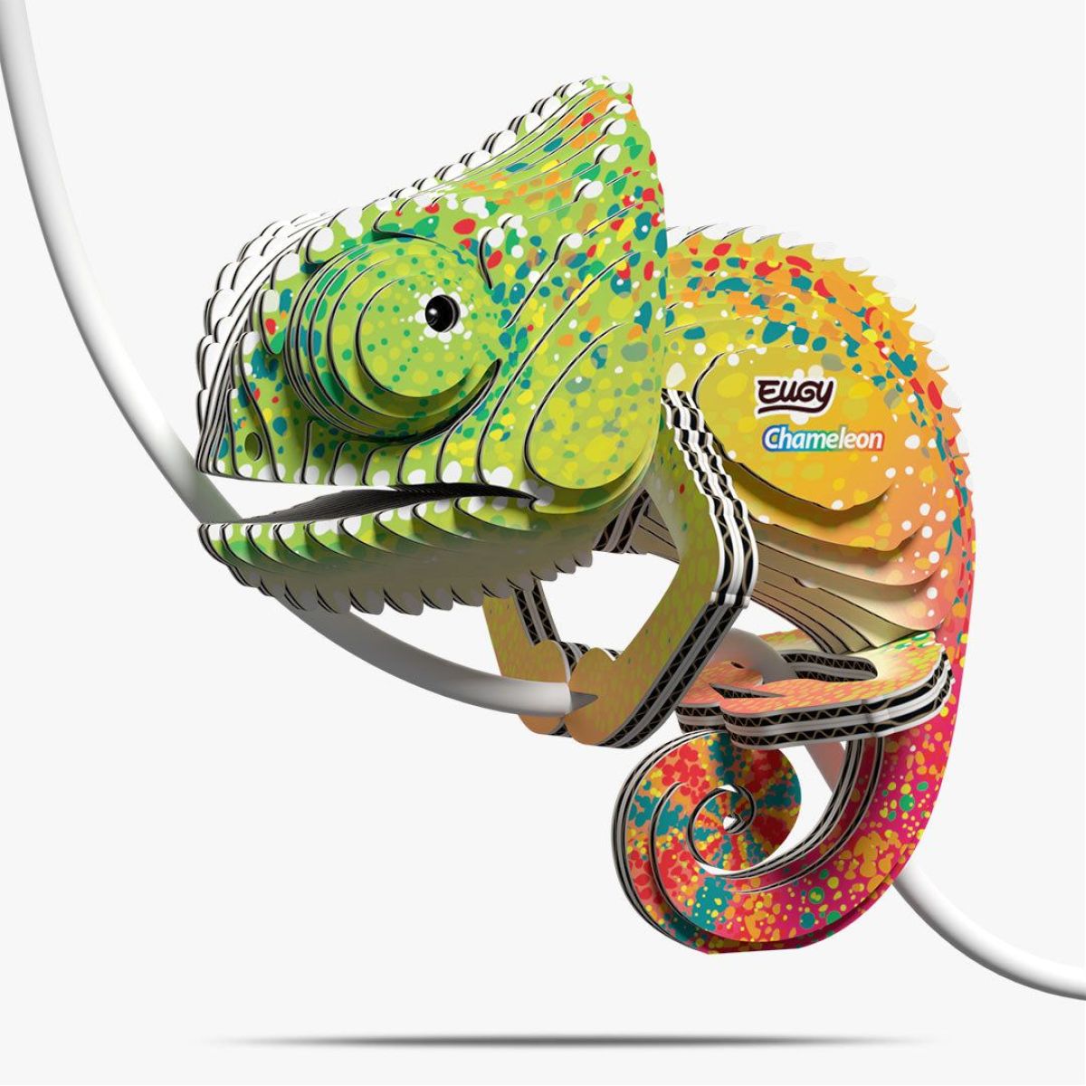 EUGY Chameleon 3D kartonová skládačka
