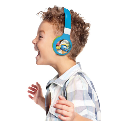 Lexibook 2v1 bluetooth skládací sluchátka Šmoulové s limitem hlasitosti