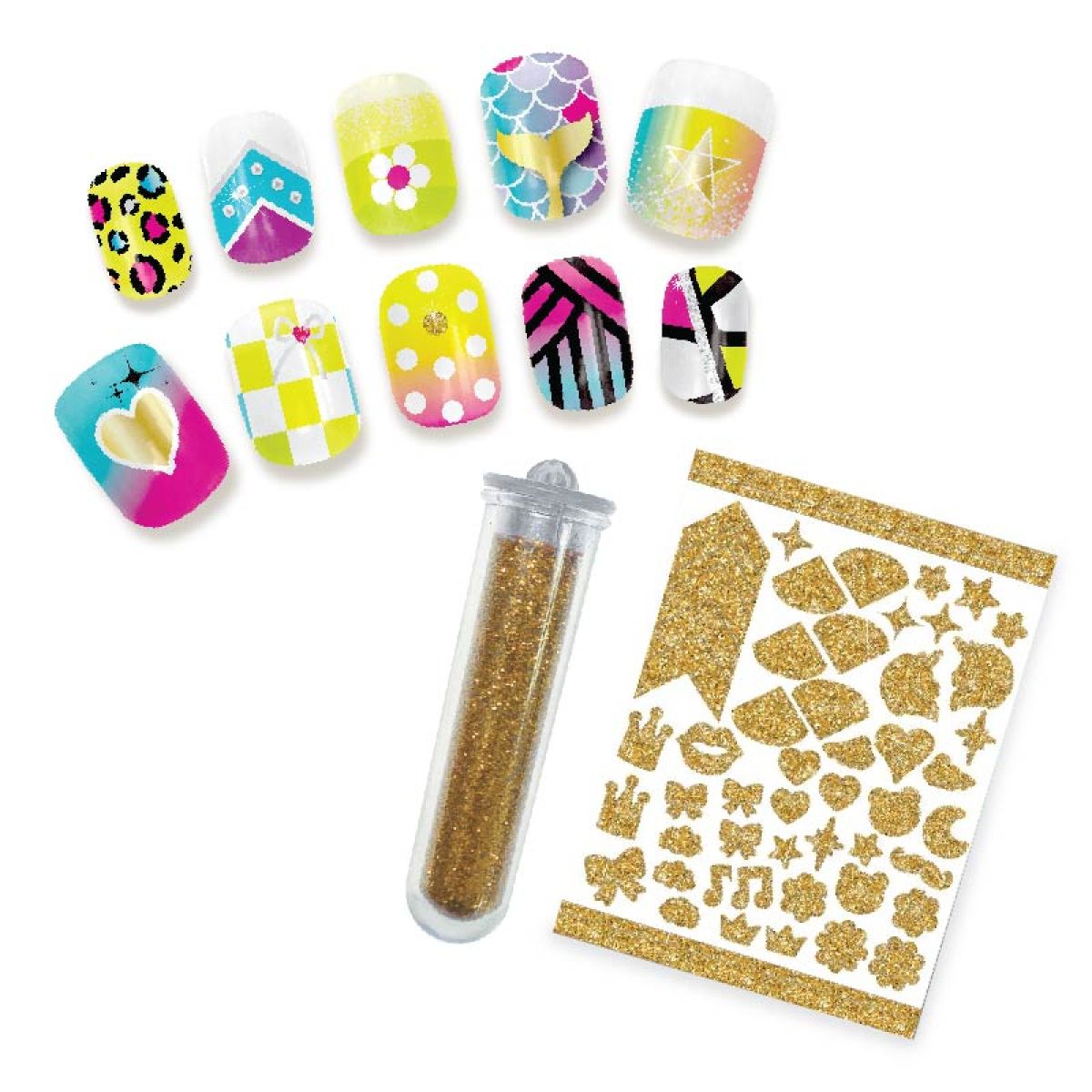 Tasia Beauty sada nehty - Stylistická sada s glitry