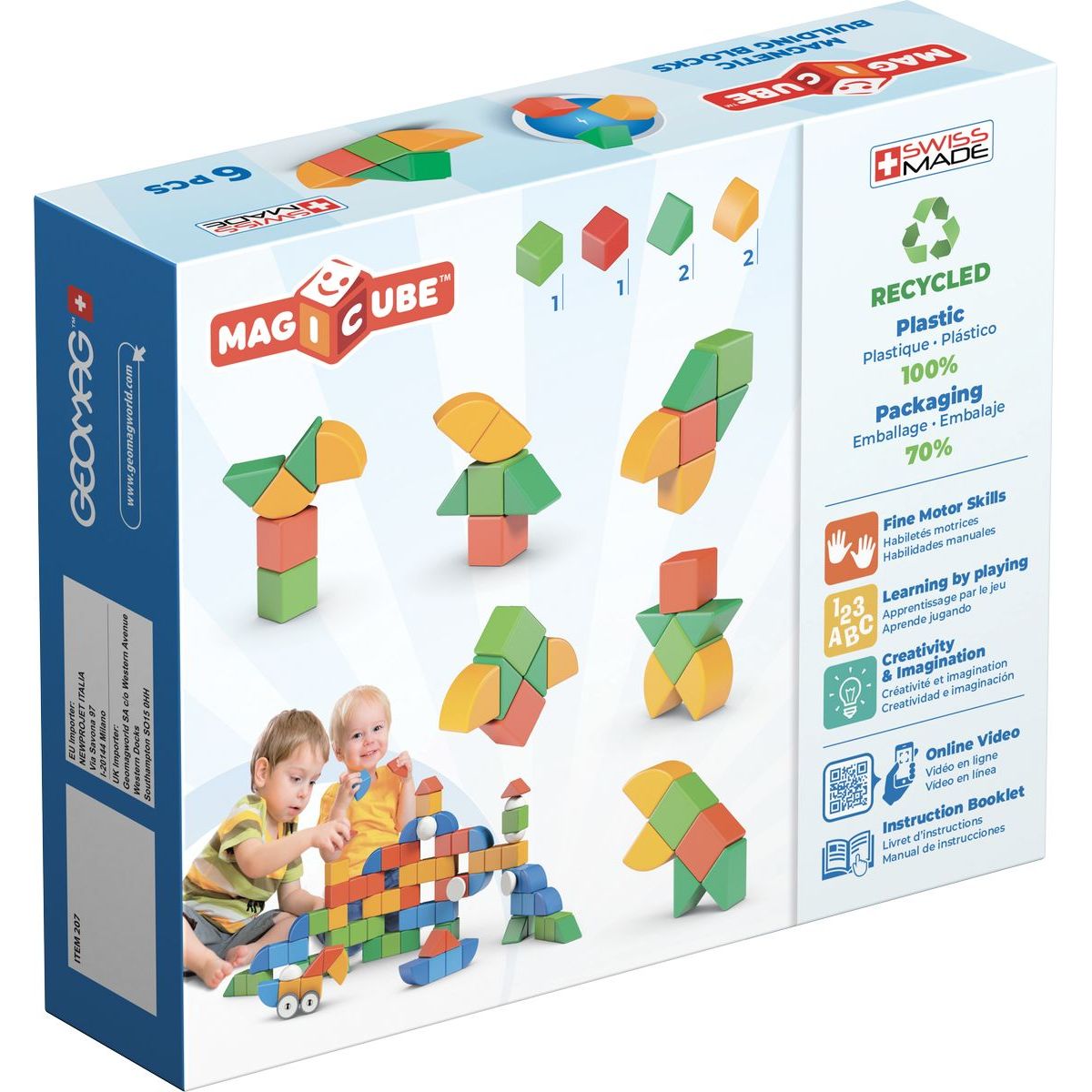Geomag 207 Magicube Shapes 6 dílků