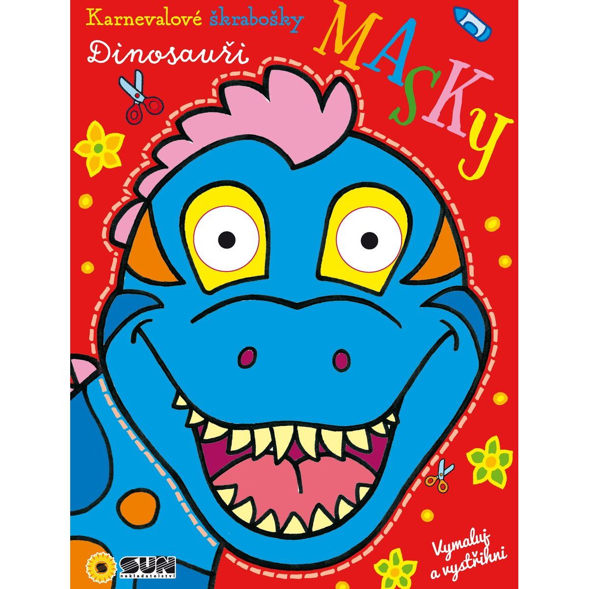 SUN Karnevalové škrabošky: Dinosauři