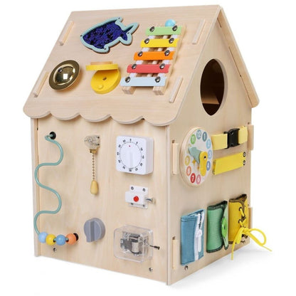 2Kids Toys Activity board Domeček přírodní