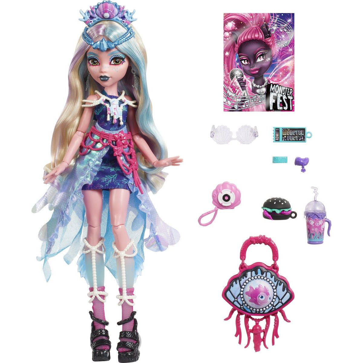 Monster High Monster Fest panenka Lagoona - Poškozený obal