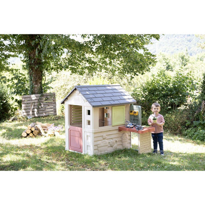 Smoby Domeček Life Nature s dílnou pro kutily