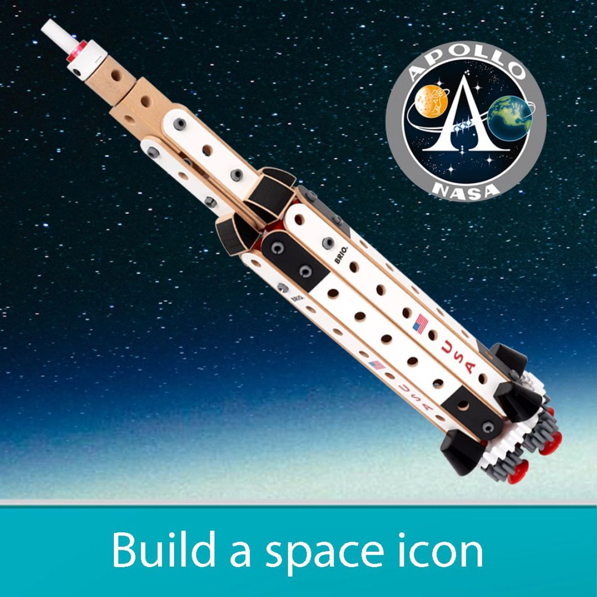 Stavebnice BRIO BUILDER NASA Apollo Saturn V