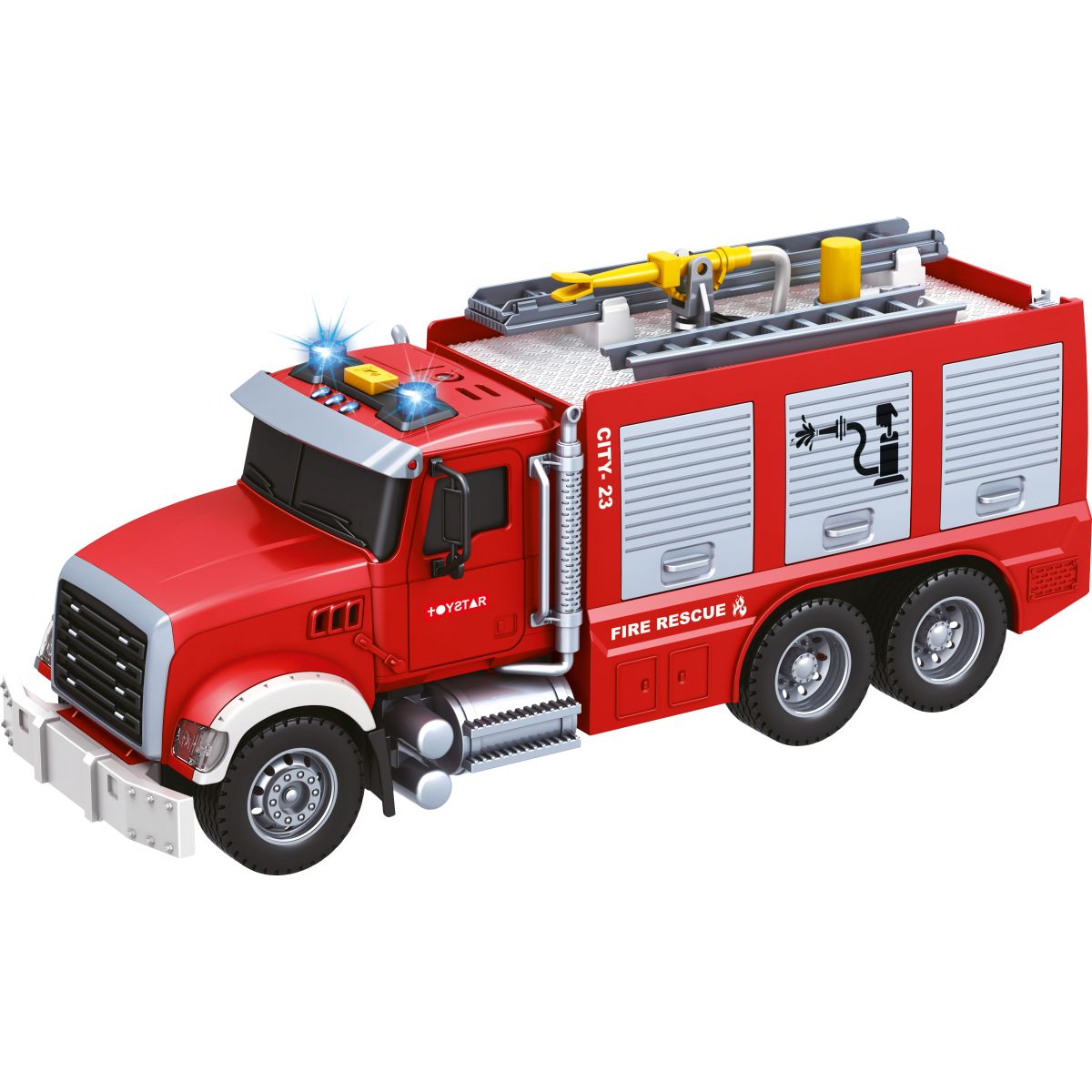Sparkys CITY SERVICE CAR - 1:14 - Hasičský vůz (se zvukem, světly, stříkací vodou a dalšími funkcemi)