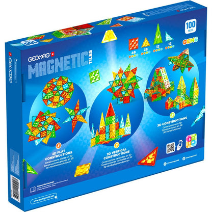 Geomag Magnetic Tiles 100 dílků