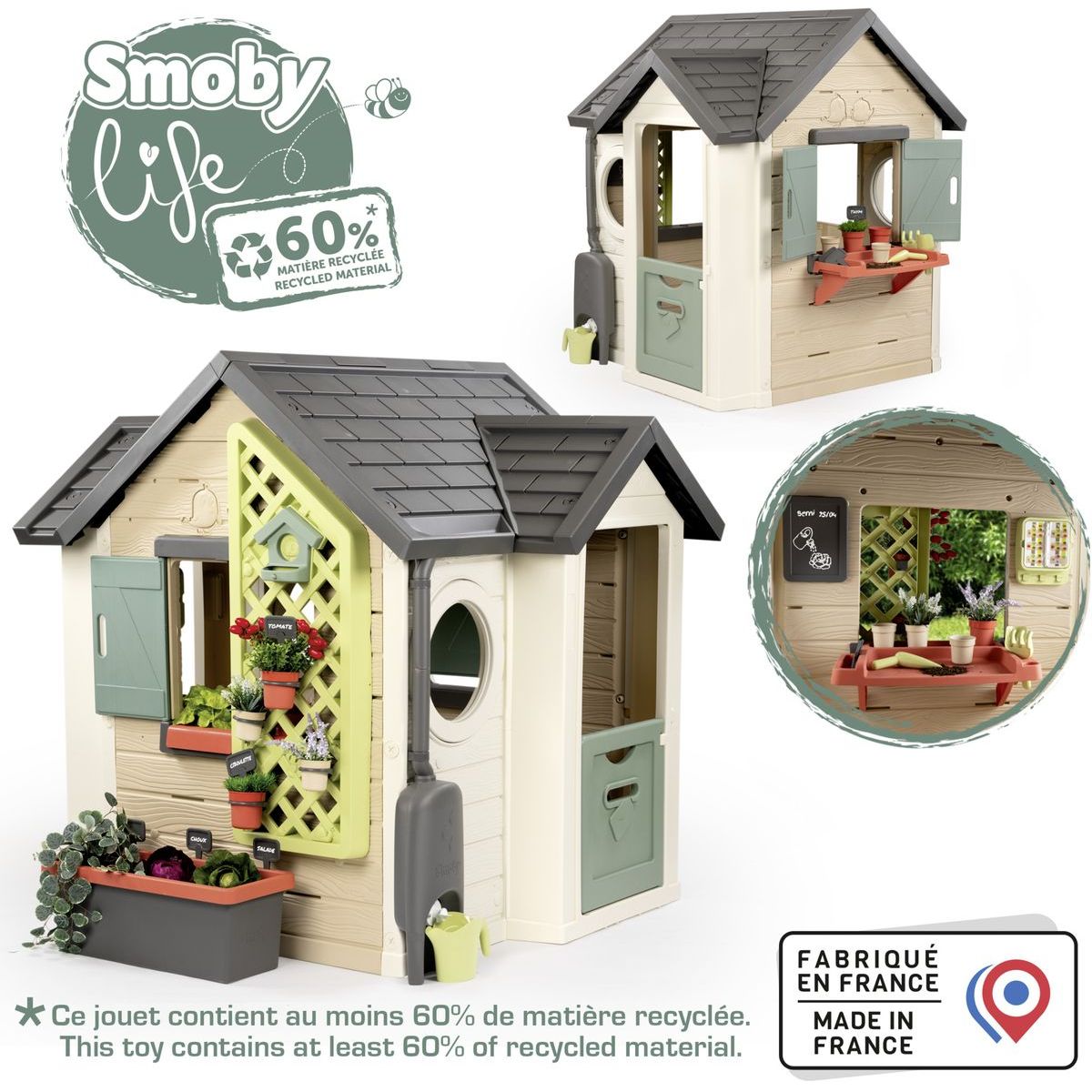 Smoby Domeček Life zahradnický rozšiřitelný