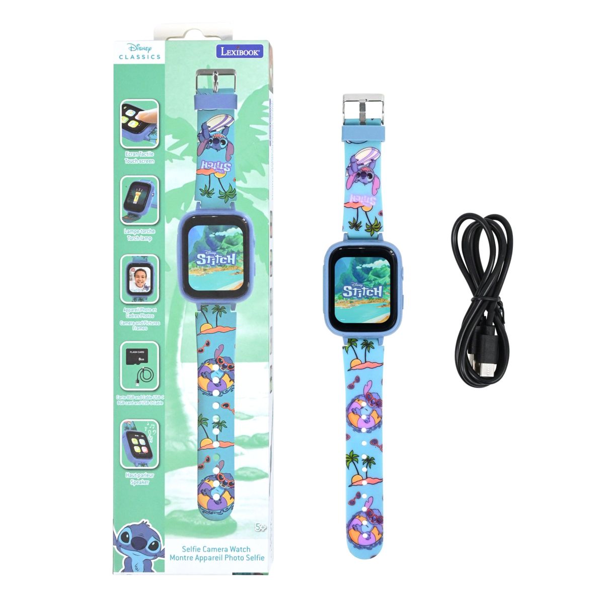 Lexibook Hodinky s kamerou Stitch a 8GB SD kartou