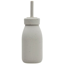 KikkaBoo Láhev s brčkem Platinum Silicone Sand