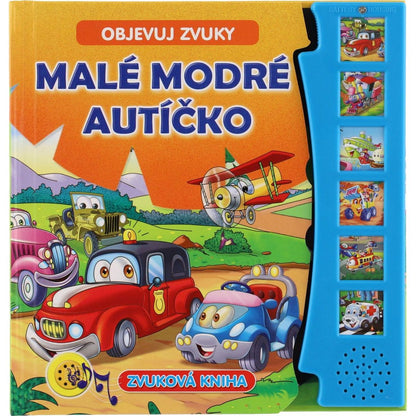 FONI Book Zvuková knížka Malé modré autíčko Objevuj zvuky CZ verze