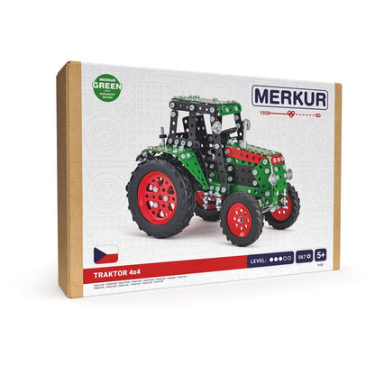 Merkur Traktor 4x4 zelený, 567 dílků